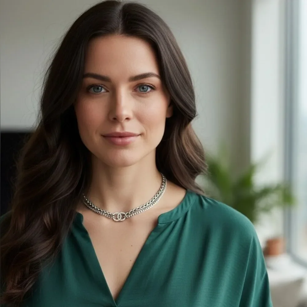 Chanel 22S Gold White Chain Crystal CC Choker Necklace